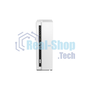 Сетевое хранилище SMB QNAP TS-133 NAS 1 HDD tray. ARM 4-core Cortex-A55 1.8GHz, ram 2 Gb (max), 1x1GbE, 1xUSB 2.0 port,1xUSB 3.2 Gen 1