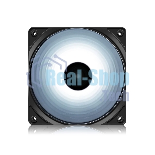 Вентилятор для корпуса DEEPCOOL RF120W DP-FLED-RF120-WH черный 120мм 1300rpm 22db 4-pin
