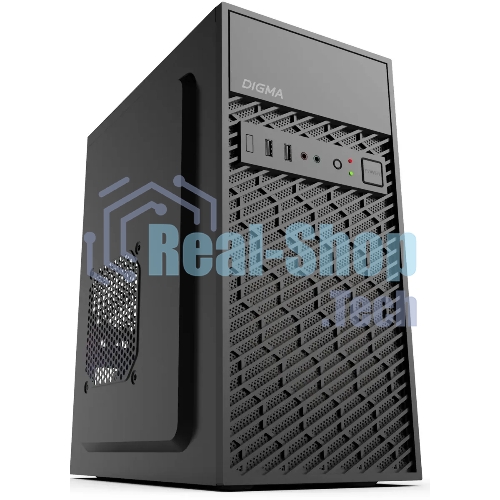 Компьютерный корпус Digma DCC-MN303 черный без БП mATX 1x80мм 2x120мм 1xUSB 2.0 1xUSB 3.0 audio