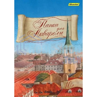 Папка для акварели Silwerhof 914006-24 A4 10 листов бумага 180г/м2