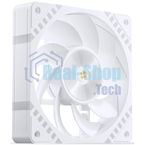 Вентилятор для корпуса JONSBO HF2-120WR Reverse (120x120x25мм, 4-pin PWM, ARGb, 63.3CFM, 29.5dBA, 2200RPM, белый)