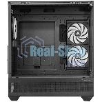 Компьютерный корпус Chieftec Vista черный без БП ATX 3x120мм 1xUSB2.0 1xUSB3.0 1xUSB3.1 audio bott PSU