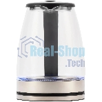 Чайник электрический Starwind SKG4777 1.8 л, 2000 Вт, черный/прозрачный (корпус: стекло)