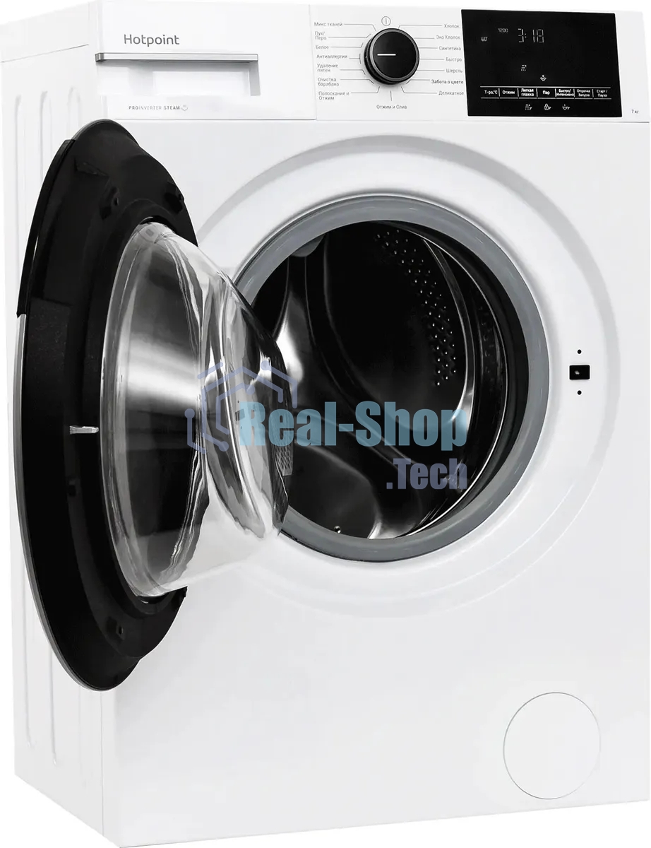 Стиральная машина Hotpoint WSH 7291 VWX белый загрузка фронтальная 7 кг, 1200 об/мин., класс: А