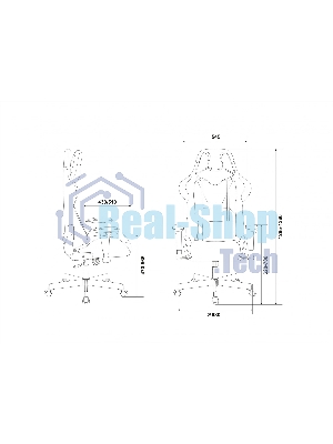 Кресло Бюрократ VIKING KNIGHT LT28 FABRIC серо-голубой, ткань, 120 кг, механизм качания