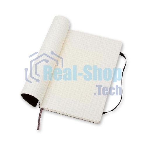 Блокнот Moleskine CLASSIC SOFT QP617 Large 130х210мм, 192 страниц, клетка, мягкая обложка, черный