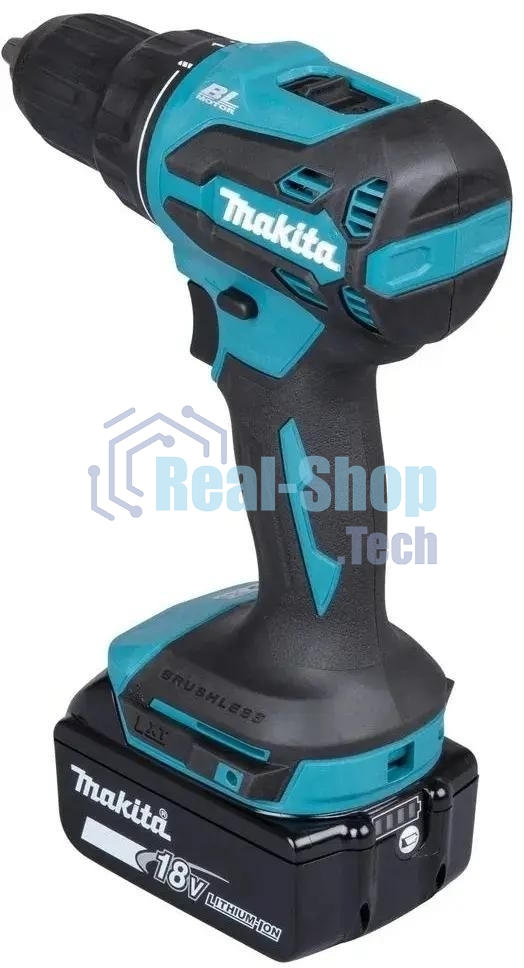 Дрель-шуруповерт Makita DDF490SF1J, 18 В, 3 Ач, 50 Нм, бесщеточный