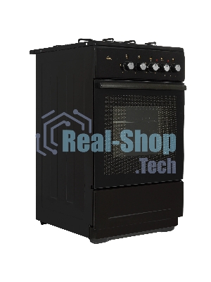 Плита комбинированная Flama RK 2201 B коричневый, конфорок 4 шт, духовка 50 л, 50 см x 85 см x 60 см
