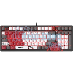 Клавиатура A4Tech Bloody S98 Naraka BLMS Plus проводная, USB Type-A, чёрный/красный