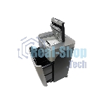 Шредер Office Kit SA375 серый/черный с автоподачей (секр.P-4) фрагменты 375лист. 42лтр. скрепки скобы пл.карты CD