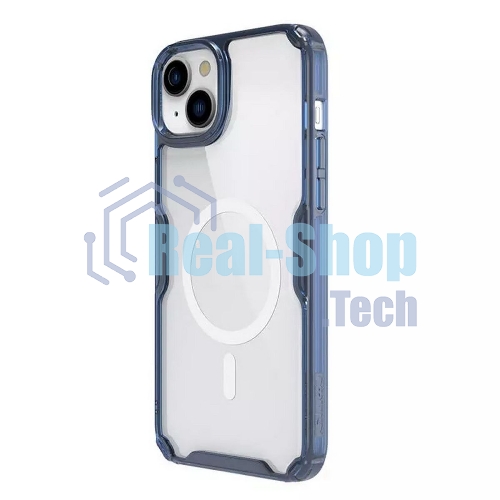 Чехол Nature TPU Pro Magnetic Case, синий, (AP IP15)
