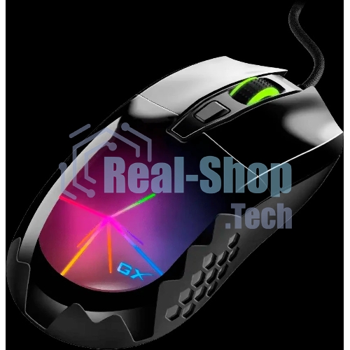 Мышь проводная Genius Scorpion M715 черный, 7200 dpi, USB, кнопки - 6
