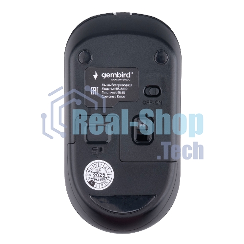Комплект клавиатура+мышь Gembird KBS-8000 беспроводной, USB, 1600 DPI, чёрный