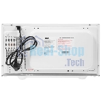 Микроволновая печь BBK 25MWS-970T/WB белый, 25 л, 900 Вт, переключатели - кнопки, поворотный механизм