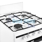 Плита газовая Hansa FCGW51001 белый, конфорок 4 шт, духовка 56 л, 50 см x 85 см x 60 см
