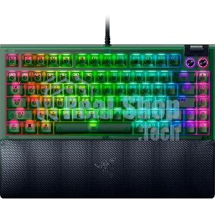 Клавиатура Razer BlackWidow V4 75% Orange Switch Phantom Green Edition проводная, USB Type-A, зелёный
