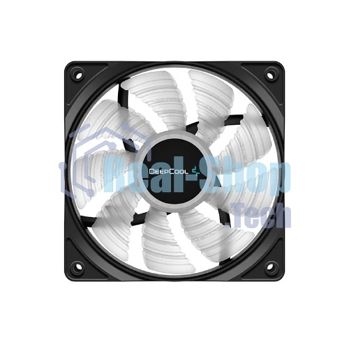 Вентилятор для корпуса DEEPCOOL RF120W DP-FLED-RF120-WH черный 120мм 1300rpm 22db 4-pin