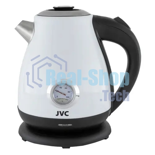 Чайник электрический JVC JK-KE1717 белый, объем 1.7 л, максимальная мощность 2200 Вт