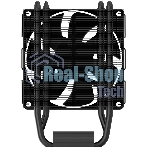 Кулер ZALMAN CNPS4X BLACK V2, 92мм FAN, 3 HEAT PIPES, 4-PIN PWM, 800-2000 RPM, 29DBA, HYDRO BEARING, LGA1851/1700, AM5/AM4, screw type installation