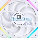 Вентилятор для корпуса JONSBO HF2-120WR Reverse (120x120x25мм, 4-pin PWM, ARGb, 63.3CFM, 29.5dBA, 2200RPM, белый)