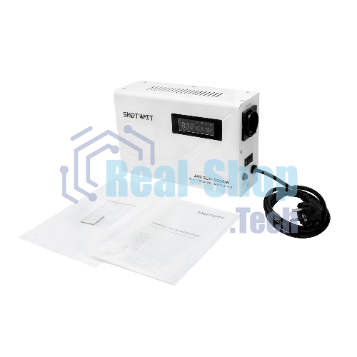 Настенный стабилизатор напряжения SMARTWATT AVR SLIM 500RW (100W - 260W, 500VA, 0.5 кВт, 50 Гц, розеток — 1, LED-диспле