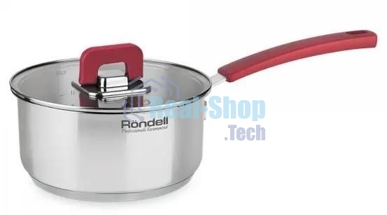 Набор 8 предметов Rondell RDS-1662, Кастрюли с/кр 20 см (3,0 л), 24 см (5,6 л), ковш с/кр 16 см (1,4 л), сотейник б/кр 2