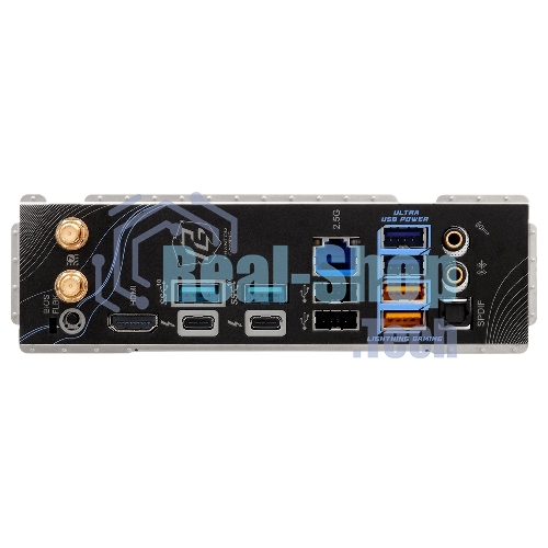 Материнская плата ASRock Z890 Riptide WiFi, LGA 1851, Intel Z890, 4xDDR5, 4xSATA, 5xM.2, 1xPCIe 5.0 x16, 1xPCIe 4.0 x16, 1xPCIe x1, 2xUSB-C Thunderbolt 4, 4xUSB-A 3.2 Gen 1, 1xUSB-A 3.2 Gen 2, 1xHDMI, 1x2.5Gb LAN, 4x3.5 мм, 7.1, ATX