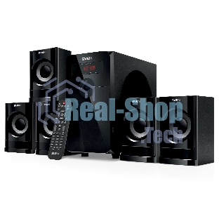 Компьютерная акустика SVEN АС HT-201, черный (80 Вт, Bluetooth, пульт, дисплей, FM, USB, SD)