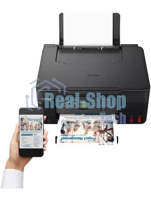 МФУ струйное Canon Pixma G3470 (5805C029AA), A4, цветной, печ. до 11/6 стр/мин. (ч/б/цв.), 4800 x 1200 dpi (печ.), 600x1200dpi (скан.), USB, Wi-Fi черный