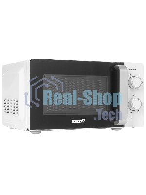 Микроволновая печь Renova MMS-20W1 белый/черный, 20 л, 700 Вт, переключатели - поворотный механизм
