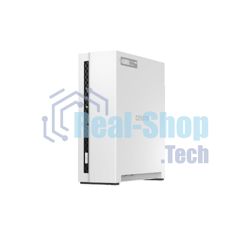 Сетевое хранилище SMB QNAP TS-133 NAS 1 HDD tray. ARM 4-core Cortex-A55 1.8GHz, ram 2 Gb (max), 1x1GbE, 1xUSB 2.0 port,1xUSB 3.2 Gen 1