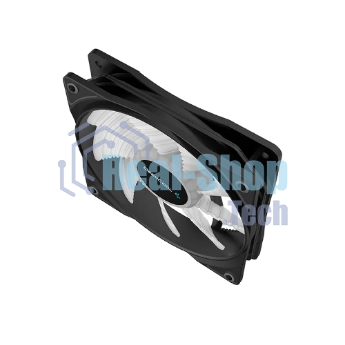 Вентилятор для корпуса DEEPCOOL RF120W DP-FLED-RF120-WH черный 120мм 1300rpm 22db 4-pin