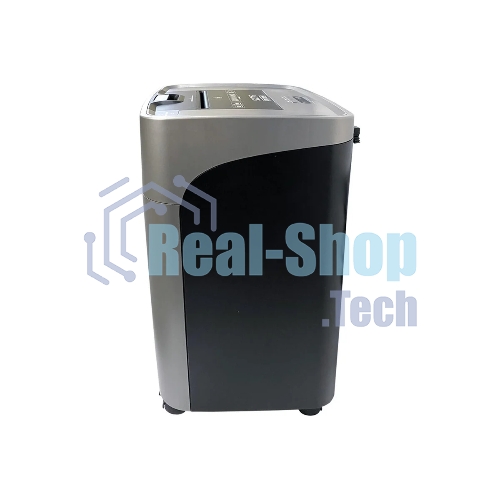 Шредер Office Kit SA375 серый/черный с автоподачей (секр.P-4) фрагменты 375лист. 42лтр. скрепки скобы пл.карты CD
