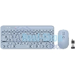 Комплект клавиатура+мышь A4Tech FStyler FG3200 Air2 беспроводной, USB, 2000 DPI, синий