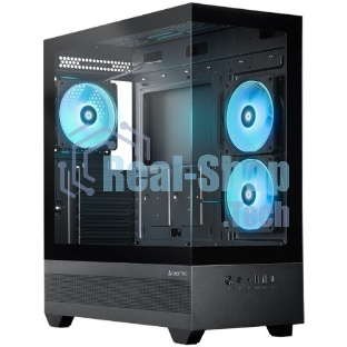 Компьютерный корпус Chieftec Vista черный без БП ATX 3x120мм 1xUSB2.0 1xUSB3.0 1xUSB3.1 audio bott PSU