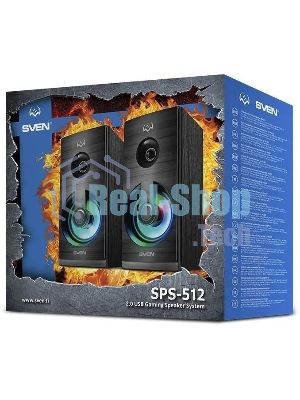 Акустическая система SVEN SPS-512 2.0 черные