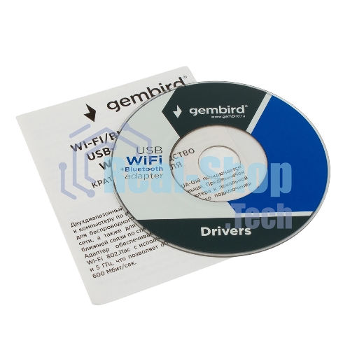 Сетевой адаптер Wi-Fi+Bluetooth Gembird WNP-UA-018 двухдиапазонный мини, 600 Мбит, USB, 802.11b/a/g/n/ac