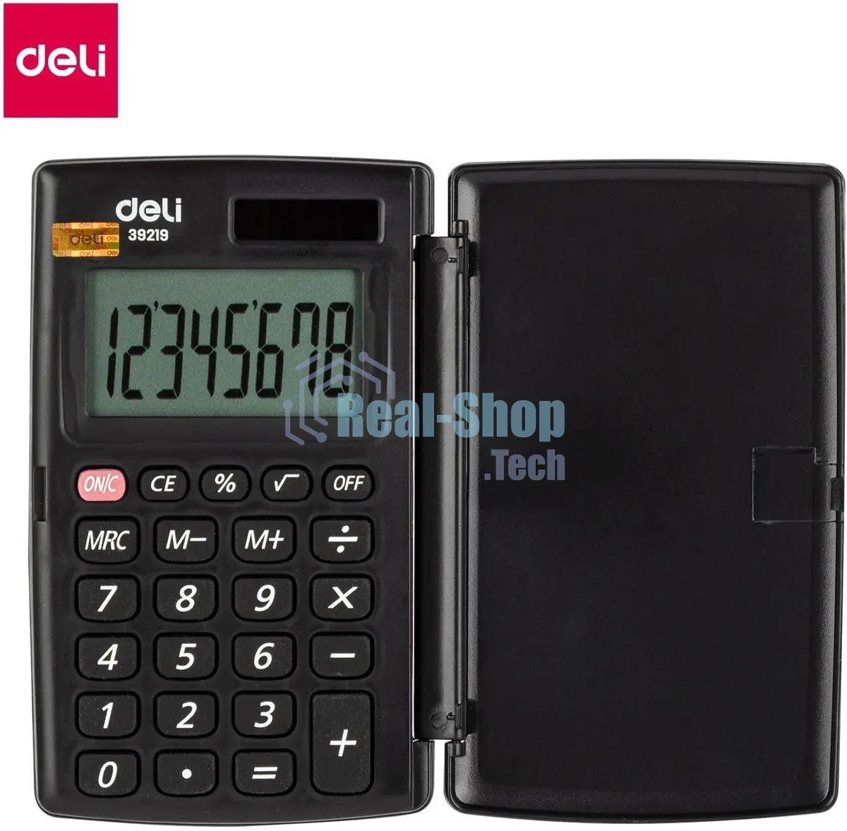 Калькулятор карманный Deli E39219 серый 8-разр.