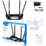 Роутер беспроводной Cudy LT400 N300 10/100BASE-TX/4G cat.4 черный
