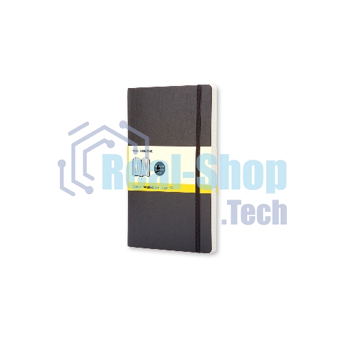 Блокнот Moleskine CLASSIC SOFT QP617 Large 130х210мм, 192 страниц, клетка, мягкая обложка, черный