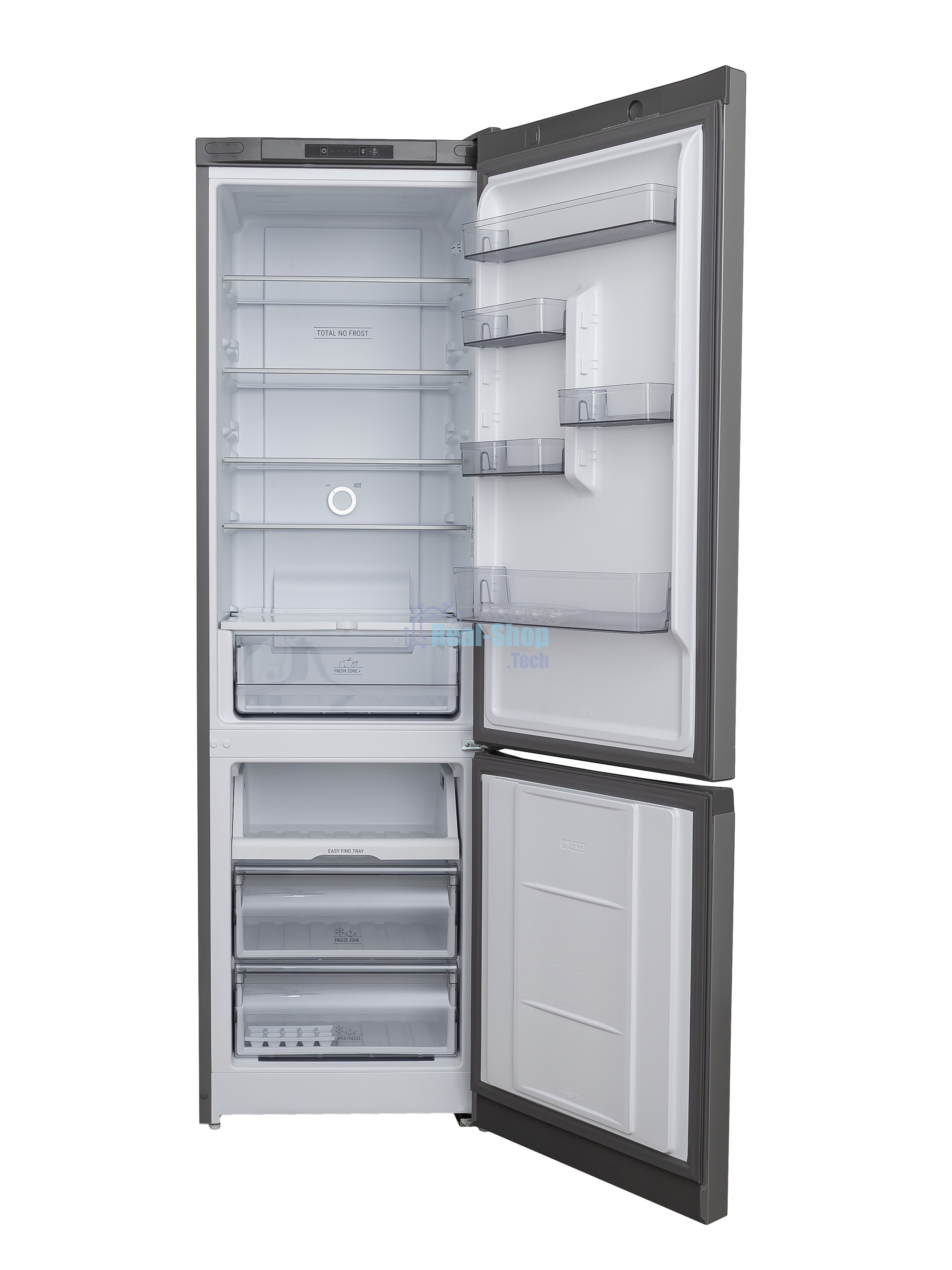 Холодильник Hotpoint HT 5200 C MX мраморный двухкамерный, 240/83л, морозилка снизу, No Frost