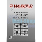 Газовая варочная панель Maunfeld EGHE.64.3STS-EB/G, 4 конфорки, эмалированная сталь, черный