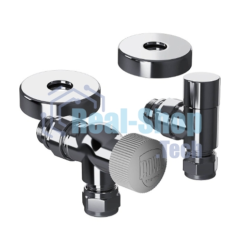 Набор термостатический осевой Royal Thermo Design Pro 15мм М30х1,5 (Хром)