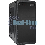 Компьютерный корпус Minitower ExeGate BA-202-UNS500 (mATX, БП UNS500 с вент. 12см, 2хUSB, аудио, черный)