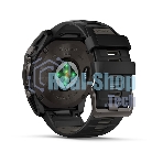 Смарт-часы Garmin Fenix 8 Solar Sapphire титановый угольно-серый DLC, черный 51мм