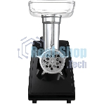 Мясорубка электрическая Centek CT-1604 Комбайн серый, 2200 Вт, 2.2 кг/мин, реверс, защита от перегрузки, насадки - 7
