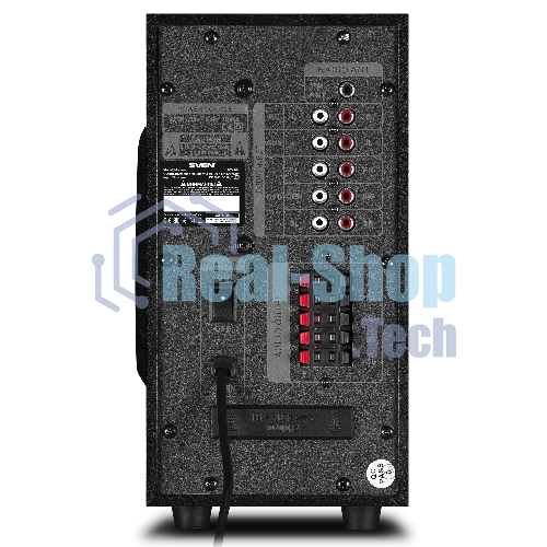 Компьютерная акустика SVEN АС HT-201, черный (80 Вт, Bluetooth, пульт, дисплей, FM, USB, SD)