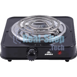 Плита настольная (1 конф) Добрыня DO-2205B черный (1000Вт) спираль x12, 1000 ВтНапряжение 220 В, 50 Гц5 режимов нагреваДиаметр конфорки: 15 смЗащита от перегреваСветовой индикатор работыРезиновые ножки