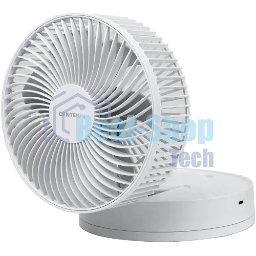 Вентилятор Centek CT-5042 белый, настольный, 12 Вт, 4 скорости, 19 см