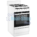 Плита газовая Hansa FCGW51001 белый, конфорок 4 шт, духовка 56 л, 50 см x 85 см x 60 см
